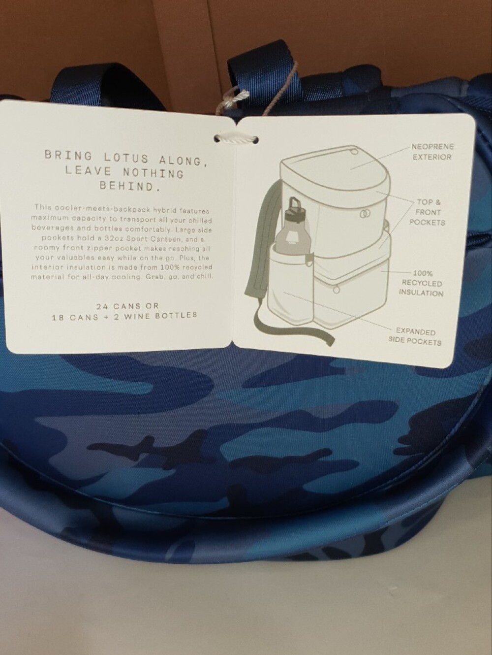 Corkcicle Lotus Backpack Cooler NWT + Free Gift - Picture 13 of 15